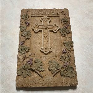 Love never fails wall hanger